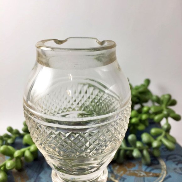 ANTIQUE Victorian Cut Glass Crystal Cayenne Spice Bottle with Gold Spoon Spice J - Picture 8 of 12